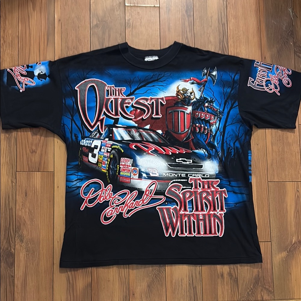 Vintage Dale Earnhardt men’s XL single stitch T-shirt all over print 1998